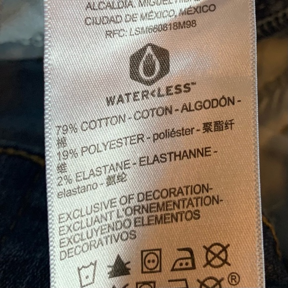 Denizen skinny distressed,fringe hem ankle jeans - Picture 9 of 9